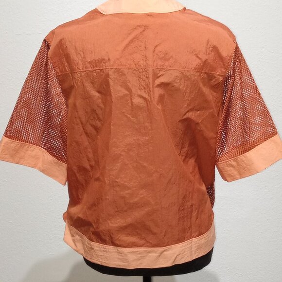 Jordan cropped Mesh wrap top - Picture 6 of 15